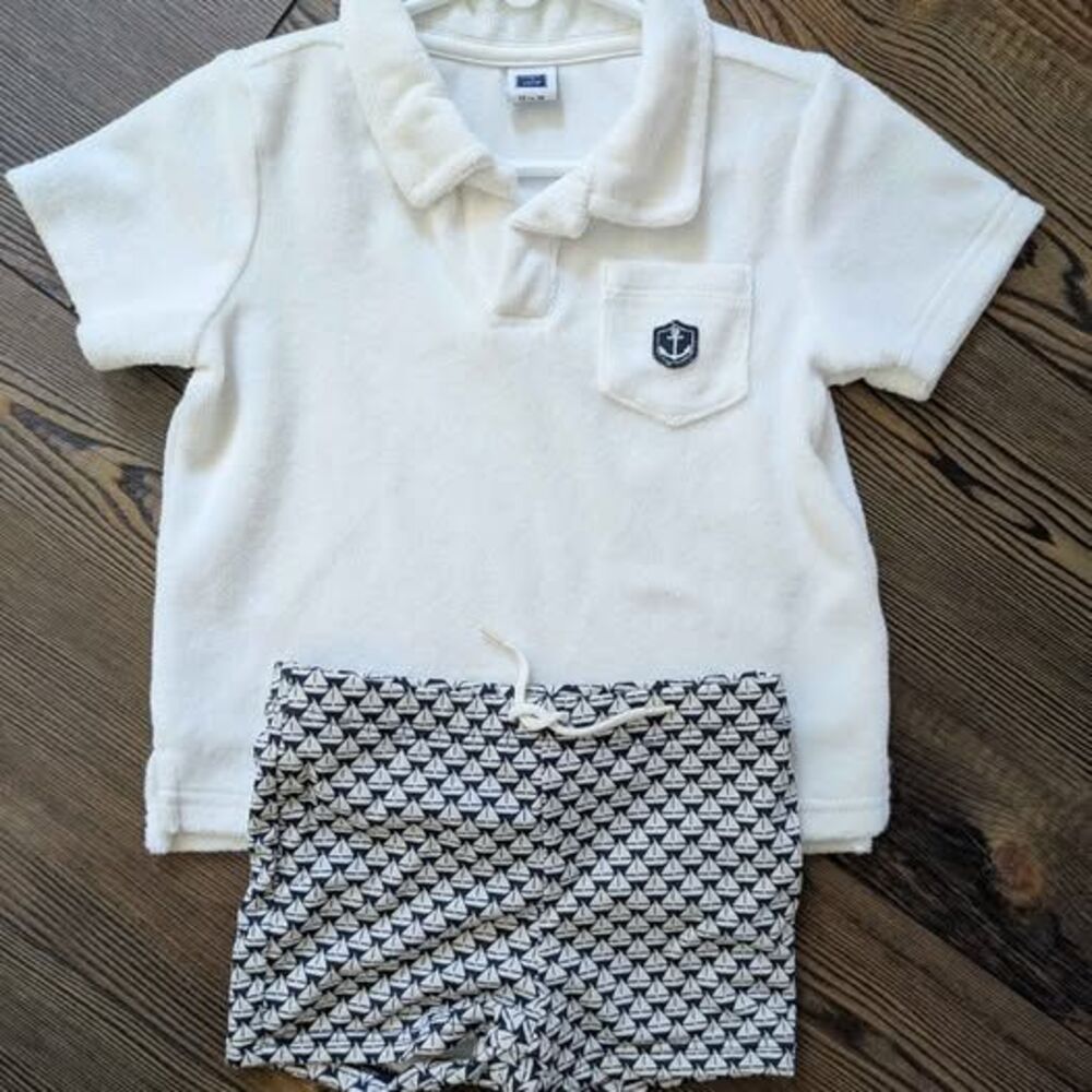 ⛵Janie & Jack Swim Set ~ sz 12/18 mo
